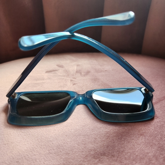 Celine sunglasses Square Acetate Blue - Picture 6 of 7